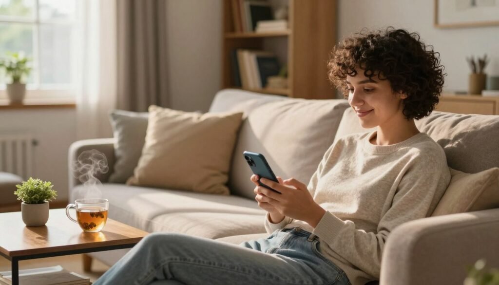 cómo usar el móvil para desconectar mejor en casa